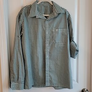 Lederhosen shirt, green,  2XL